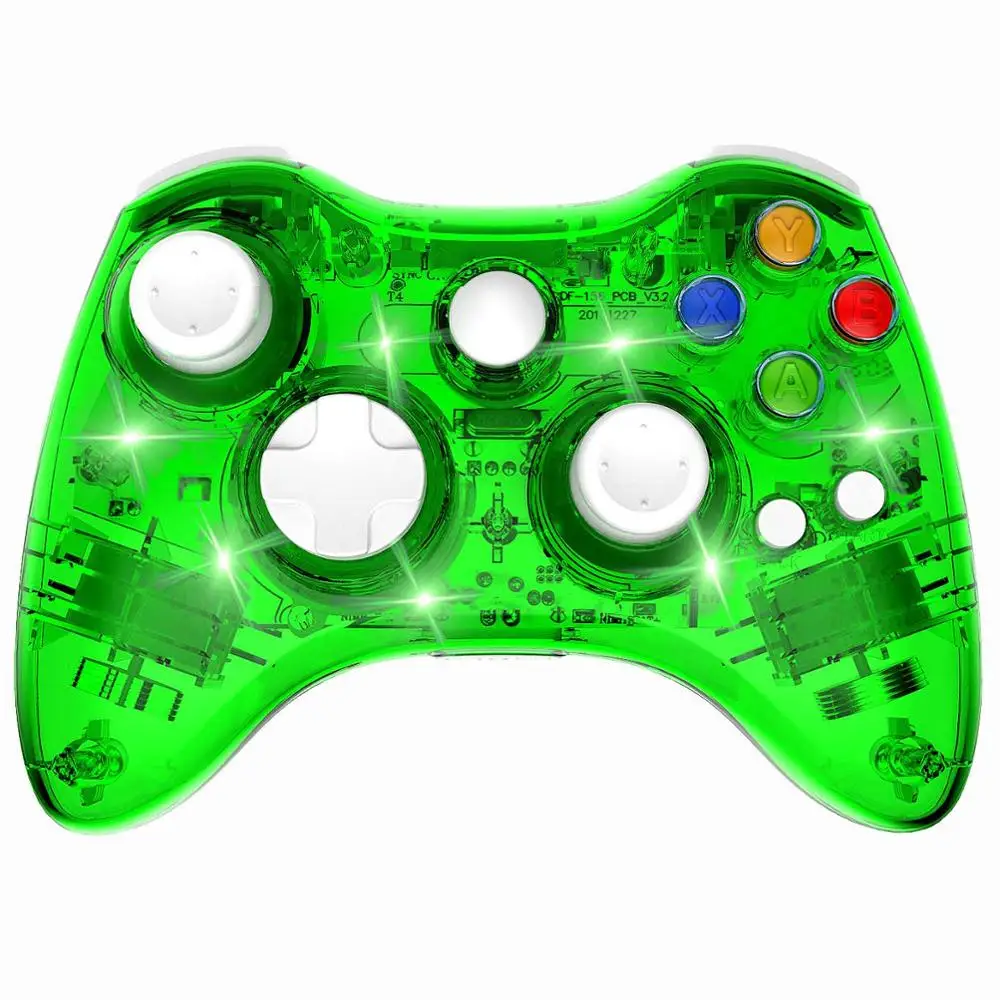 Беспроводной/проводной контроллер для Xbox 360 геймпад джойстик для X box 360 Jogos пульта Win7/8/10 шт. игровой джойстик - Цвет: Green