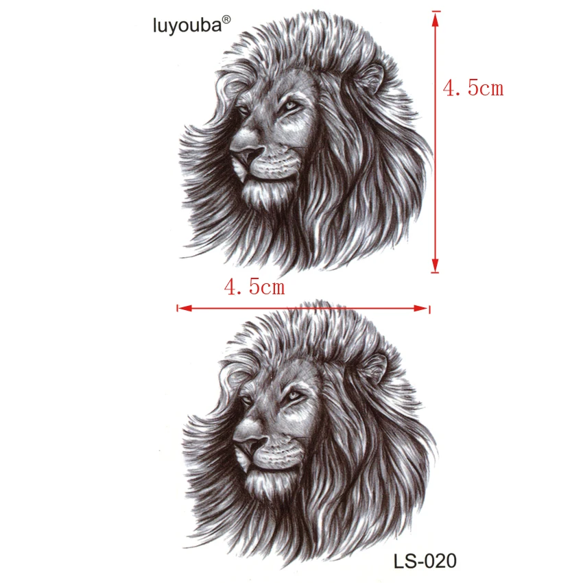 Lion Panthers водонепроницаемые Временные татуировки мужские Красивые Животные harajuku рукава с имитацией татуировок phantom flash tattoo стикер tatuajes