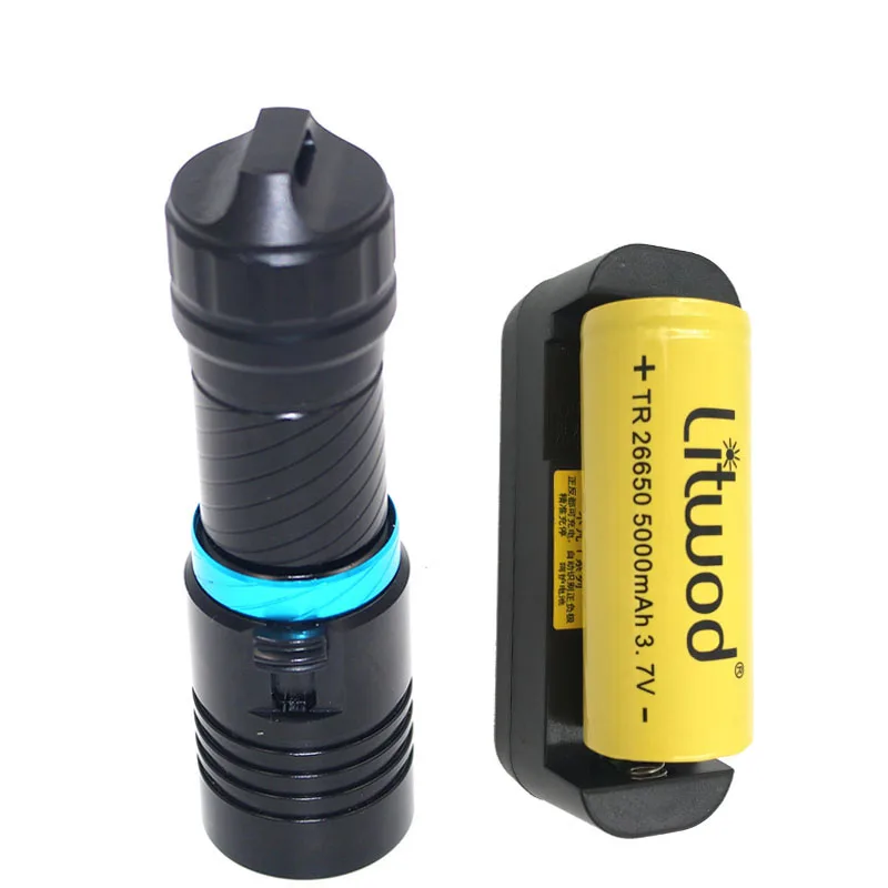 Litwod Z30D68 5000LM XML L2 Дайвинг светодиодный фонарик 80 метровое погружение фонарь лампа