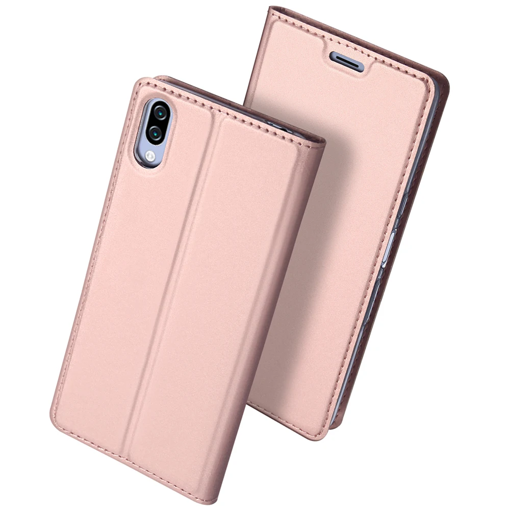 Флип чехол для SONY L3 из искусственной кожи Мягкий телефона защитная слот карт