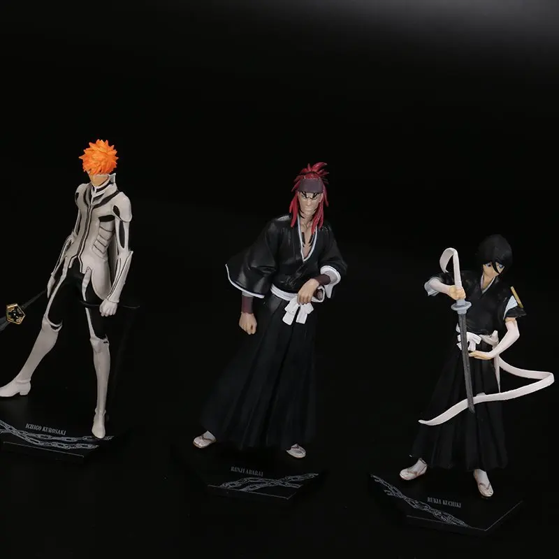3 шт./компл. Аниме Bleach для укладки волос фигурку Ренджи Abarai Куросаки Ичиго Кучики