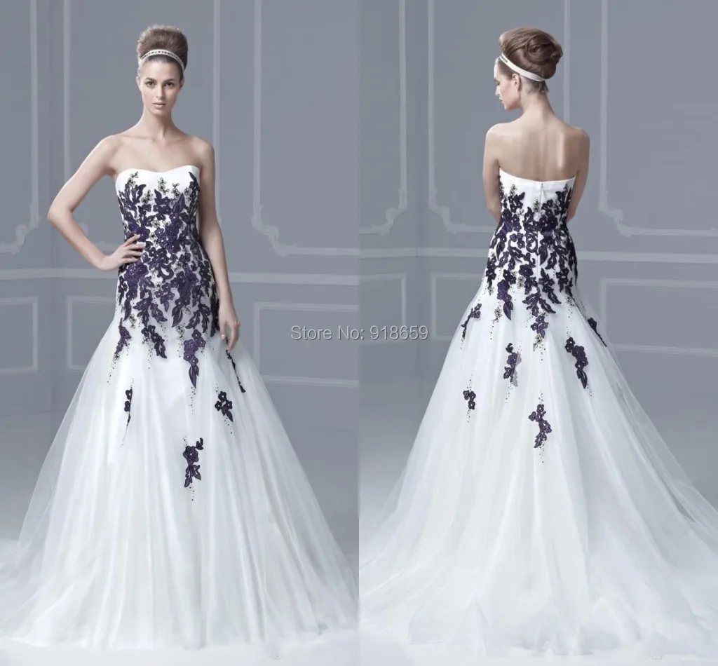 Wedding Dress With Purple Back But Orange Instead Of Purple Hot