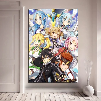 

Home Decoration HD Canvas Painting Prints 1 Panel Animation Sword Wall Artwork Modular Pictures Poster Living Room Framework