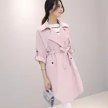 Лидер продаж весна новые женские популярные свободные длинные модные тренчи/S-XL