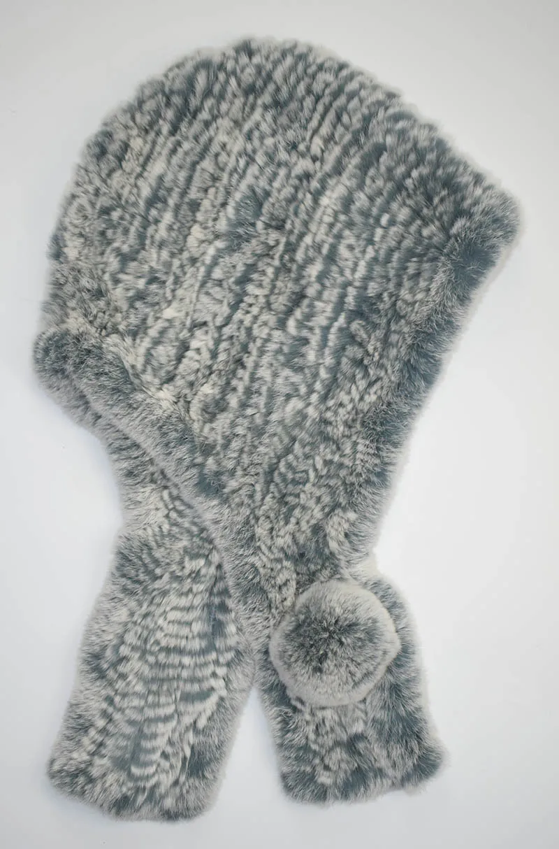 rex scarf hat grey