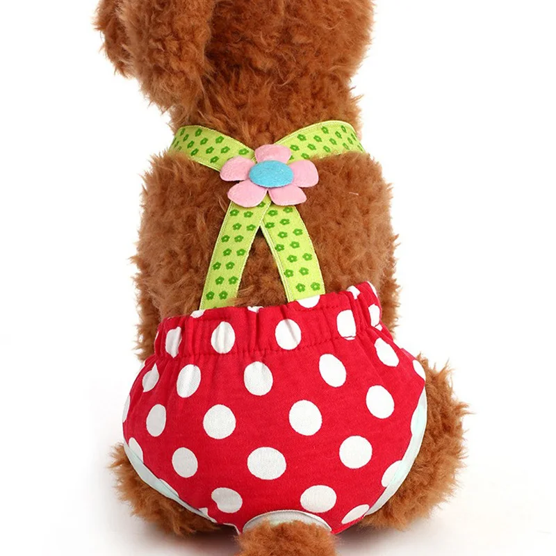 

Cute Pet Physiological Pants Underwear Dog Clothes Cotton Puppy Dog Cat Diaper Strap Briefs Female Dog Sanitary Panties Shorts