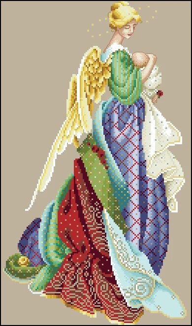 

Needlework 14CT Cross Stitch, DIY Count Cross Stitch, Embroidery Set, 1349 Fairy