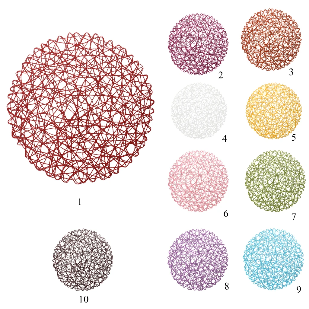 Round Paper Lace Dinner Table Mat Placemats Wedding Party Hanging Decoration