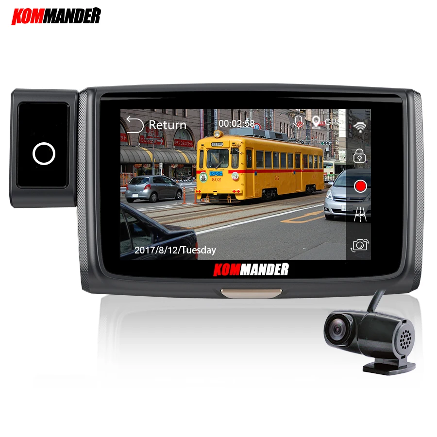 

Kommander Car DVR with WIFI Dual Lens TRULY 1080P Sony290 Sensor Night Vision Video Recorder and ADAS,Parking monitoring,WDR