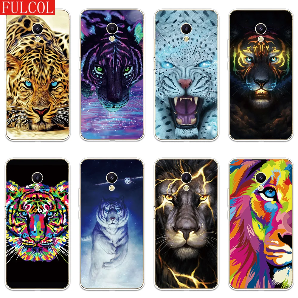 

Silicone Case For Meizu M3 M5 M6 NTOE M3S M5S M5C M6S M6T Cover Tiger Lion Cheetah Patterned Soft Shell Phone Case