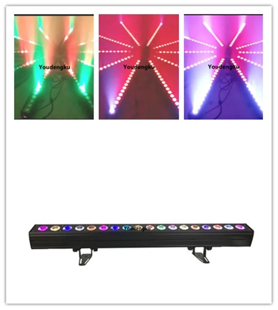 10 pieces led indoor wall wash light 18x15w 5 in 1 pixel DMX512 RGBWA decor wall washer indoor Building facade lighting