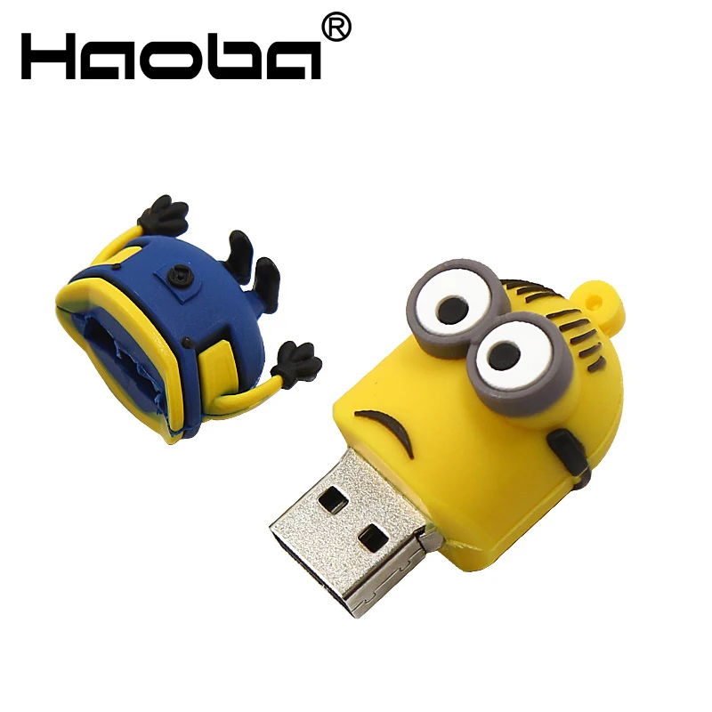 Minions usb flash drive 32GB usb2.0 64GB 128GB pendrive 4GB 8GB 16GB