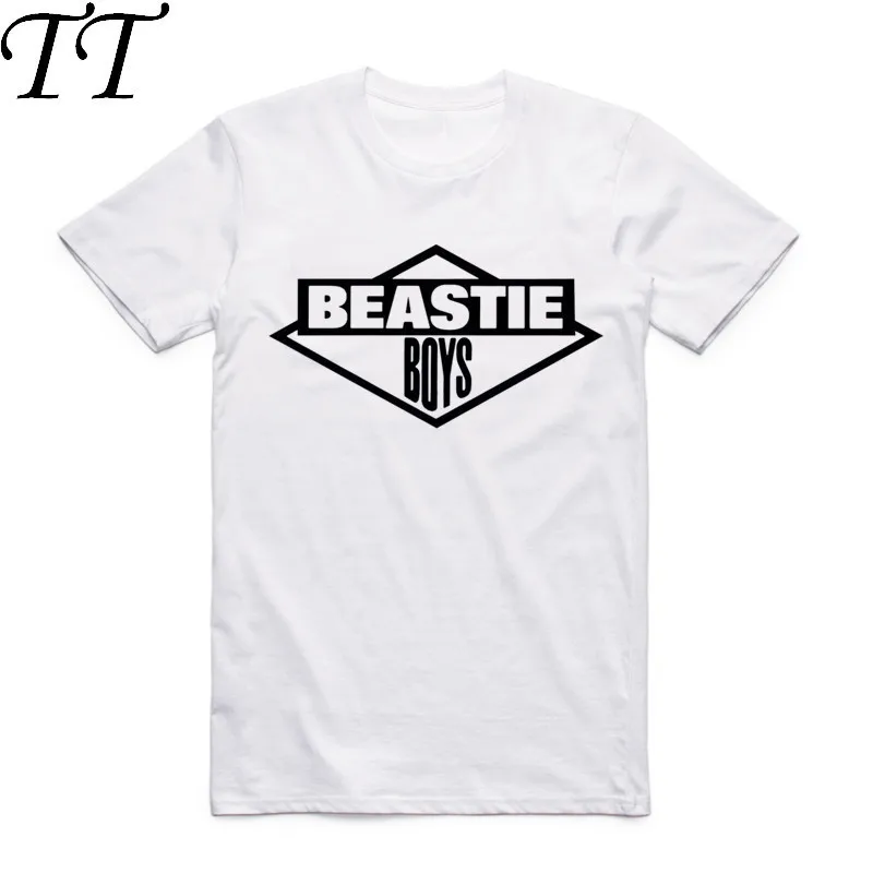 Модная мужская футболка с принтом Beastie для мальчиков крутая круглым вырезом и