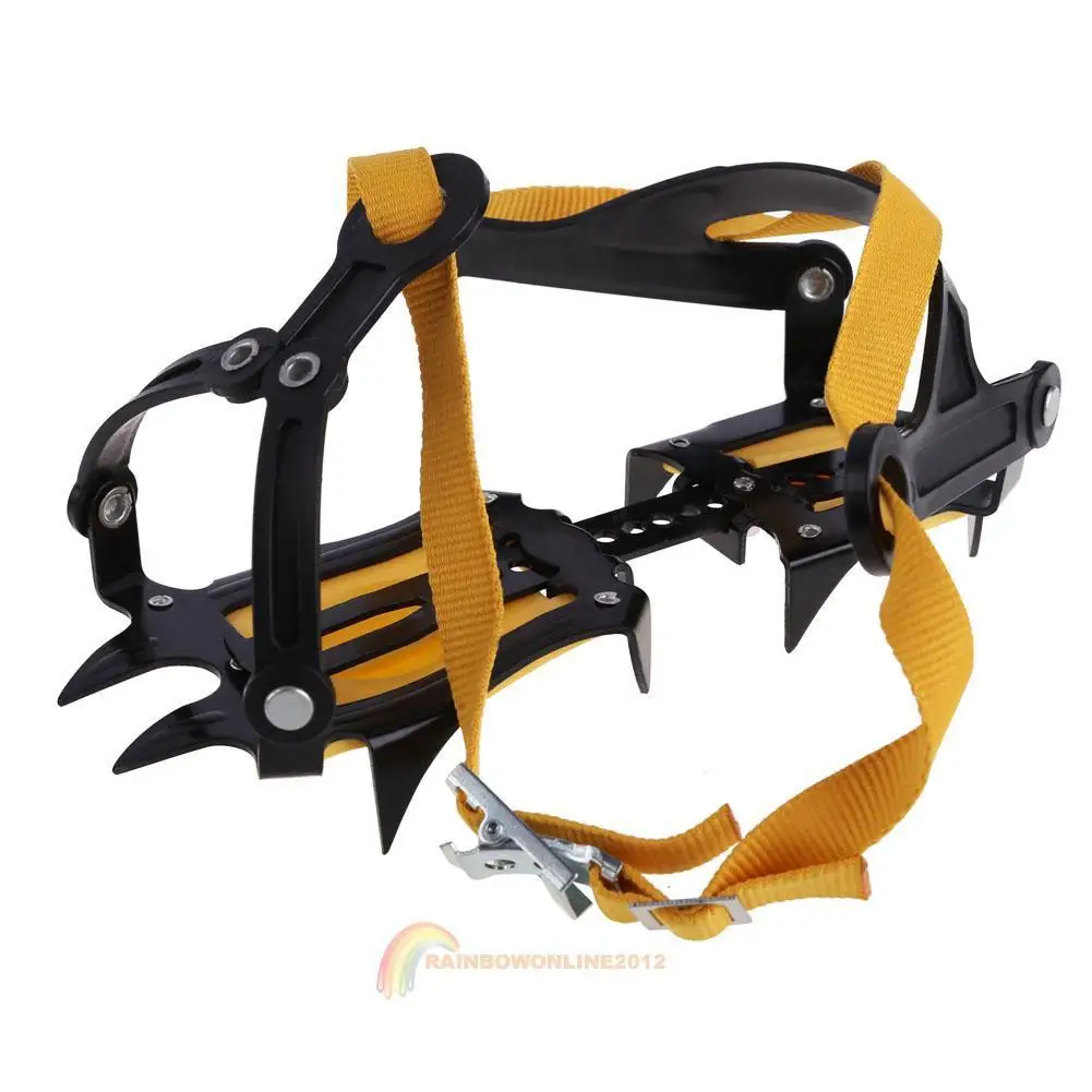 

Camping Crampons Non-Slip Shoes Cover Portable 10 Teeth Convenient Sport Goods Lightweight