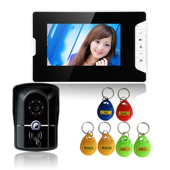 

7" HD TFT LCD Video Two-way Talking Door Phone Doorbell Kit Touch Screen IR Night Vision Home Security Intercom Doorphone