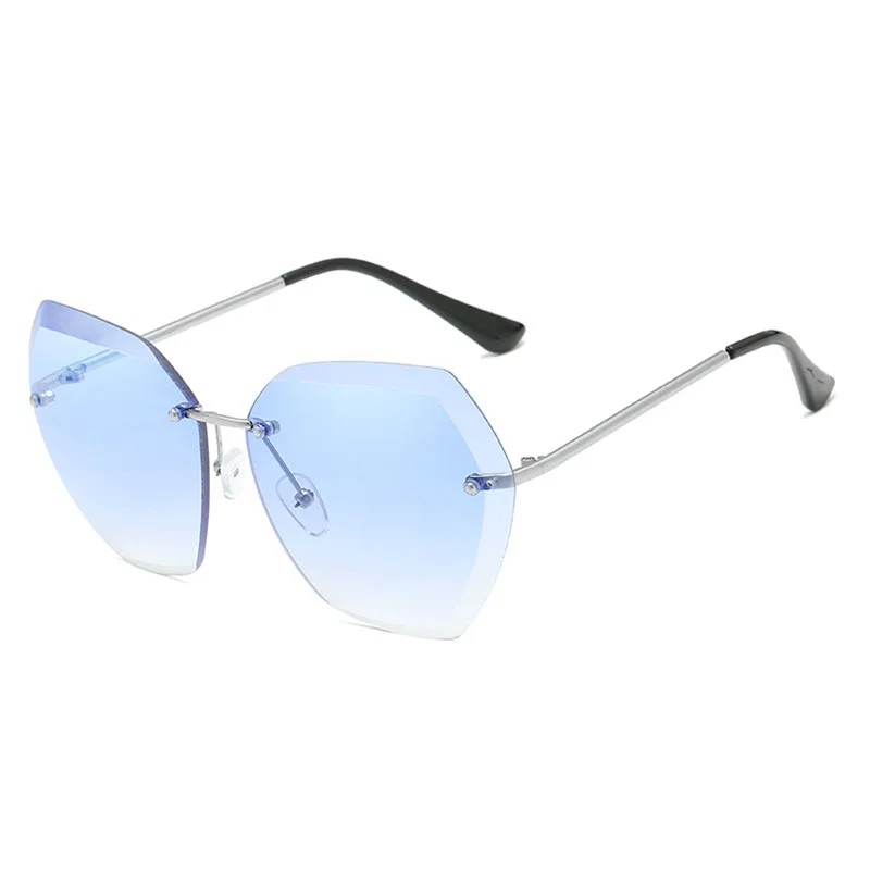 

Cut Sunglasses New Europe And The United States Trend Gradient Marine Sunglasses Polygon Glasses