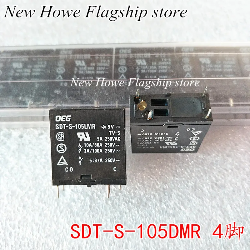 5 шт./лот Новый и оригинальный SDT-S-105DMR 10A 5VDC 4PIN 5V набор нормально открытый |