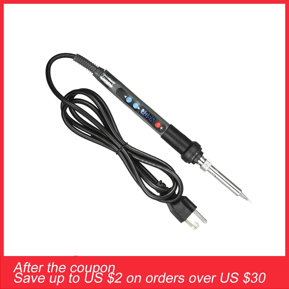 

PX-988 90W Backlight LCD Digital Thermostat Adjustable Lead-free Electric Soldering Iron ESD Mini Soldering Station EU/US Plug
