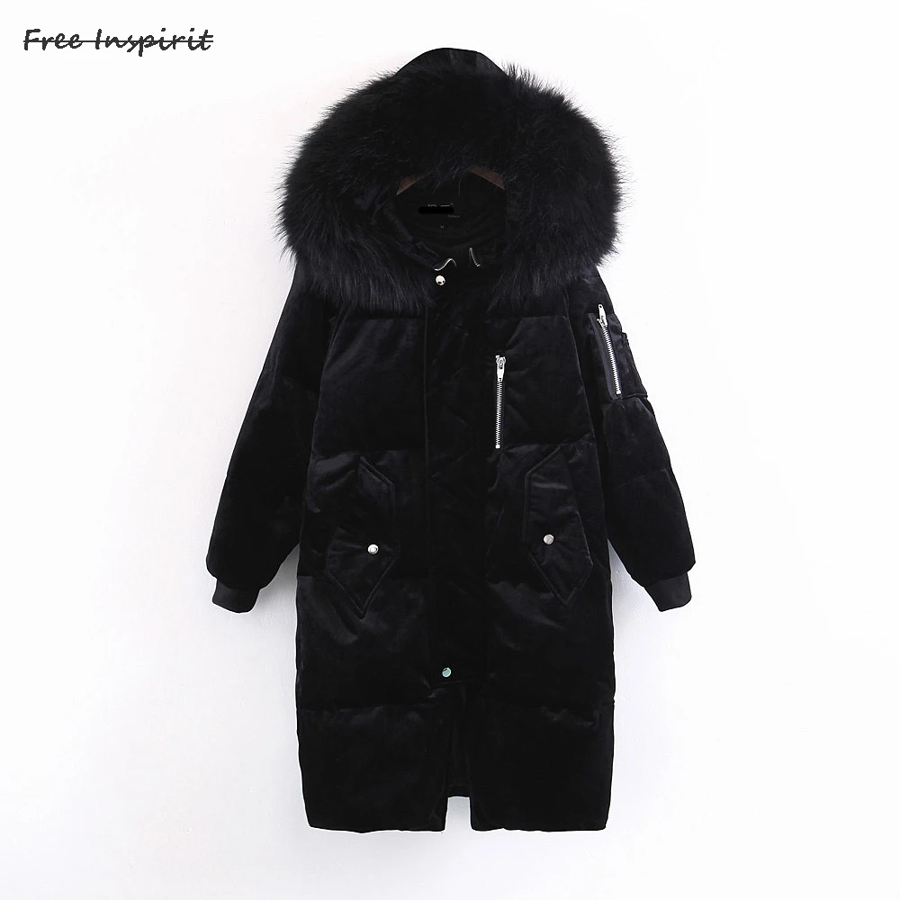 Free Inspirit 2017 New Fashion Winter Women Down Jackets Popular Keep