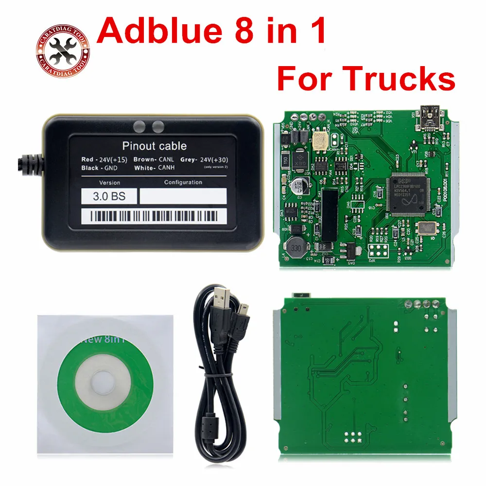 2018 A ++ поддержка качества euro 6 Профессиональный Adblue 8 в 1 эмулятор AdBlue V3.0 с датчиком