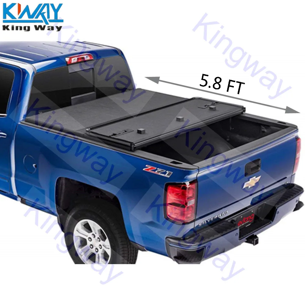 King Way-5,8 футов жесткий Складной автомобильный чехол для- Chevy Silverado GMC Sierra