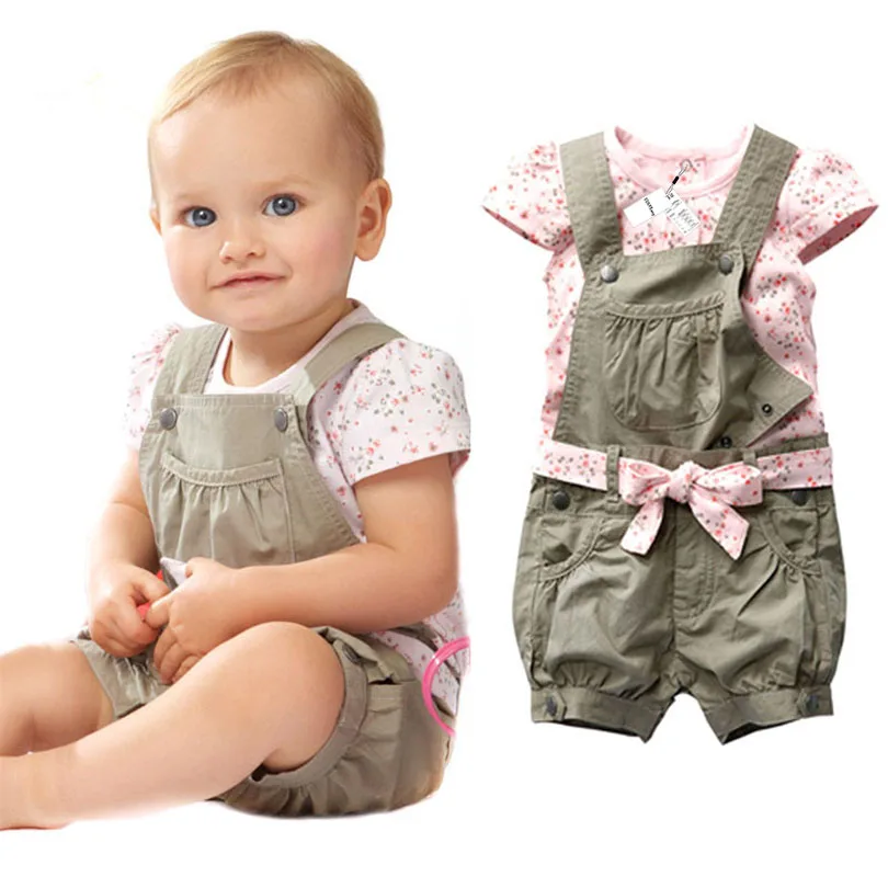 Ttgyeasy Kawaii Baby Girl Strap Set Spring Boutique Outfits Baby