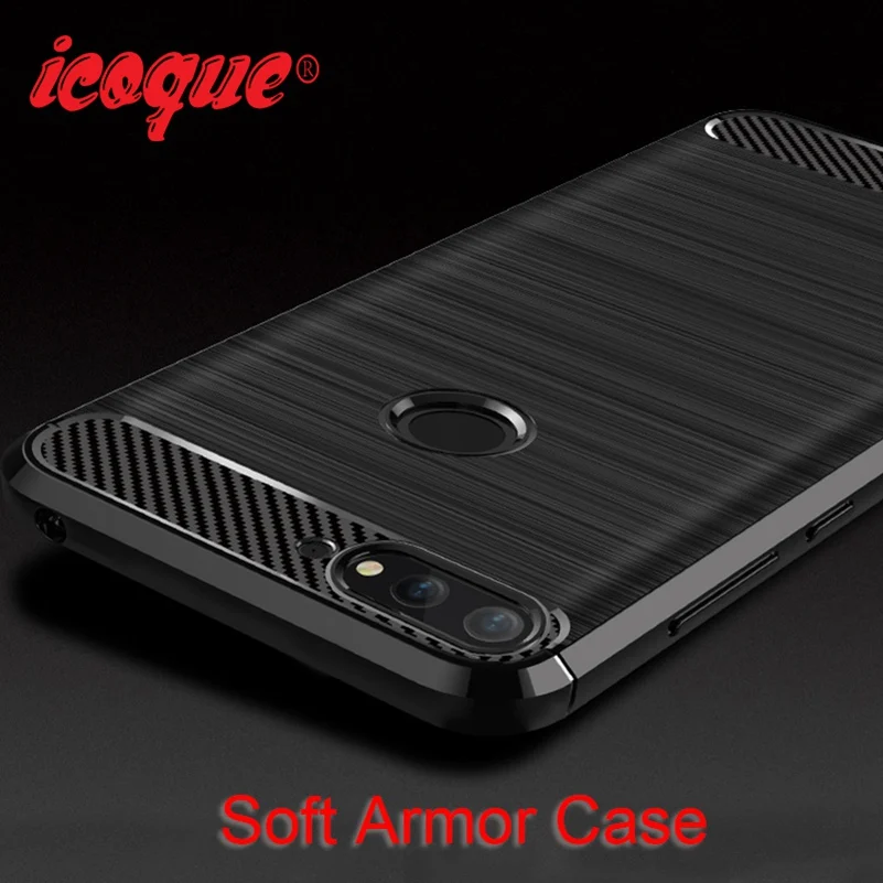 Armor Case for Huawei Honor 7a Pro Protective Silicon Honor7a Carbon Phone Cover Y6 Prime 2018 |