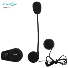 1 Pc EU Plug FreedConn Bluetooth Motorcycle Helmet Intercom Waterproof Intercomunicador Moto Up To 500M DSP Noise Reduction
