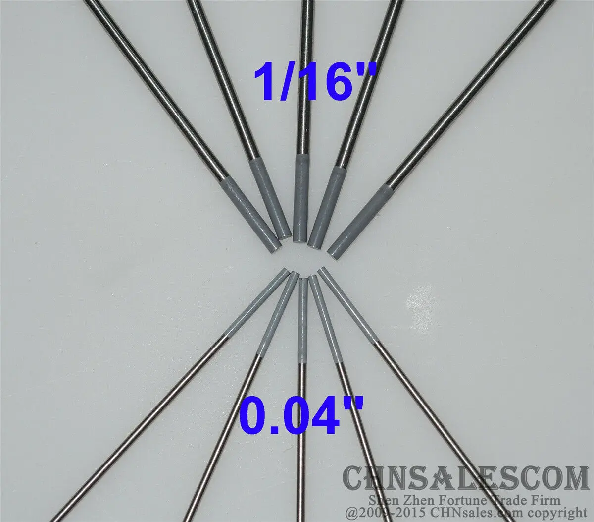 CHNsalescom 10 шт WC20 1 0X150 мм 0 04 &quot1 6x150 1/16&quot Сертифицированный вольфрамовый электрод