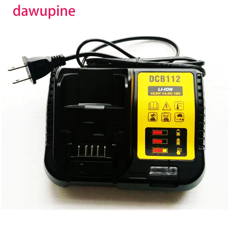 Dawupine DCB112 Li-Ion Батарея Зарядное устройство для DeWalt 10,8 V 12V 14,4 V 18V DCB101 DCB200 DCB140 DCB105 DCB200