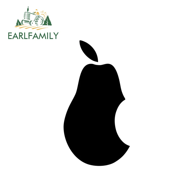 

EARLFAMILY 10cm x 5.3cm Apple Pear Wall Tattoo Window Car Sticker for Truck Bumper Funny JDM Vinyl Decal Tuning Styling Foil