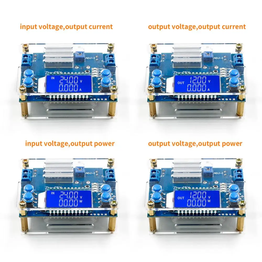 DC понижающий преобразователь CC CV силовой модуль 1,2-32 В 5A Регулируемый источник питания Вольтметр Амперметр