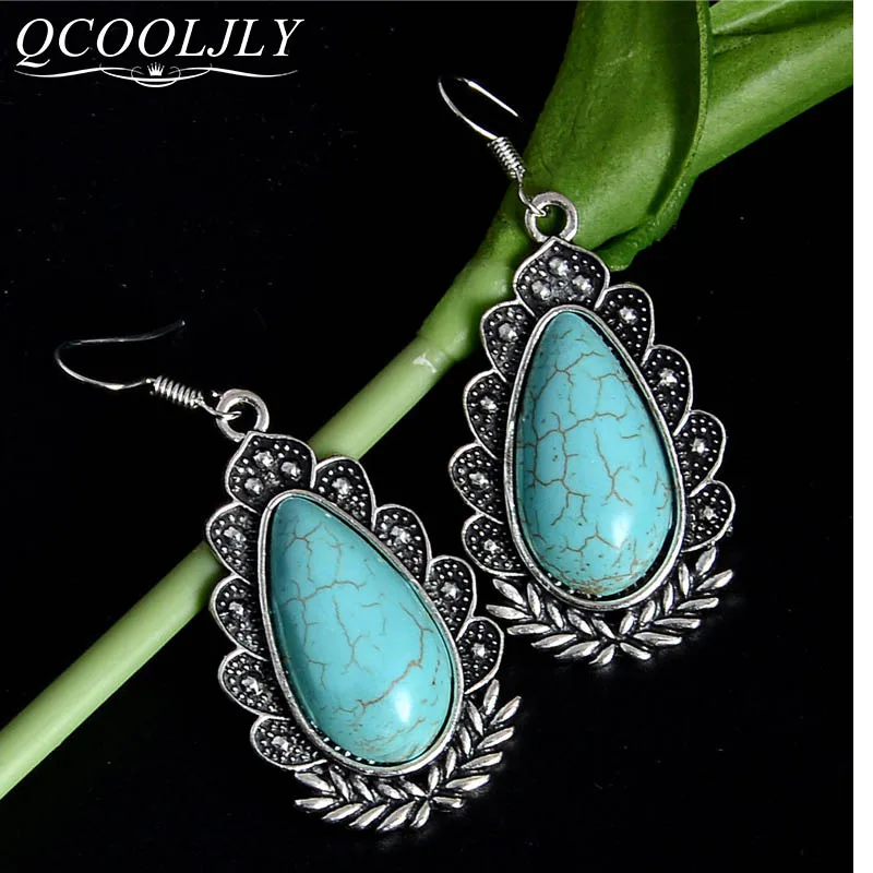 Женские этнические серьги подвески QCOOLJLY модные свадебные украшения серьги|wedding