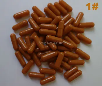 

10,000pcs 1# Coffee/Coffee Colored Empty Veggie Capsules, 1# Vegetable (Vegetarian) Empty Capsules~ Cap and Body Joined