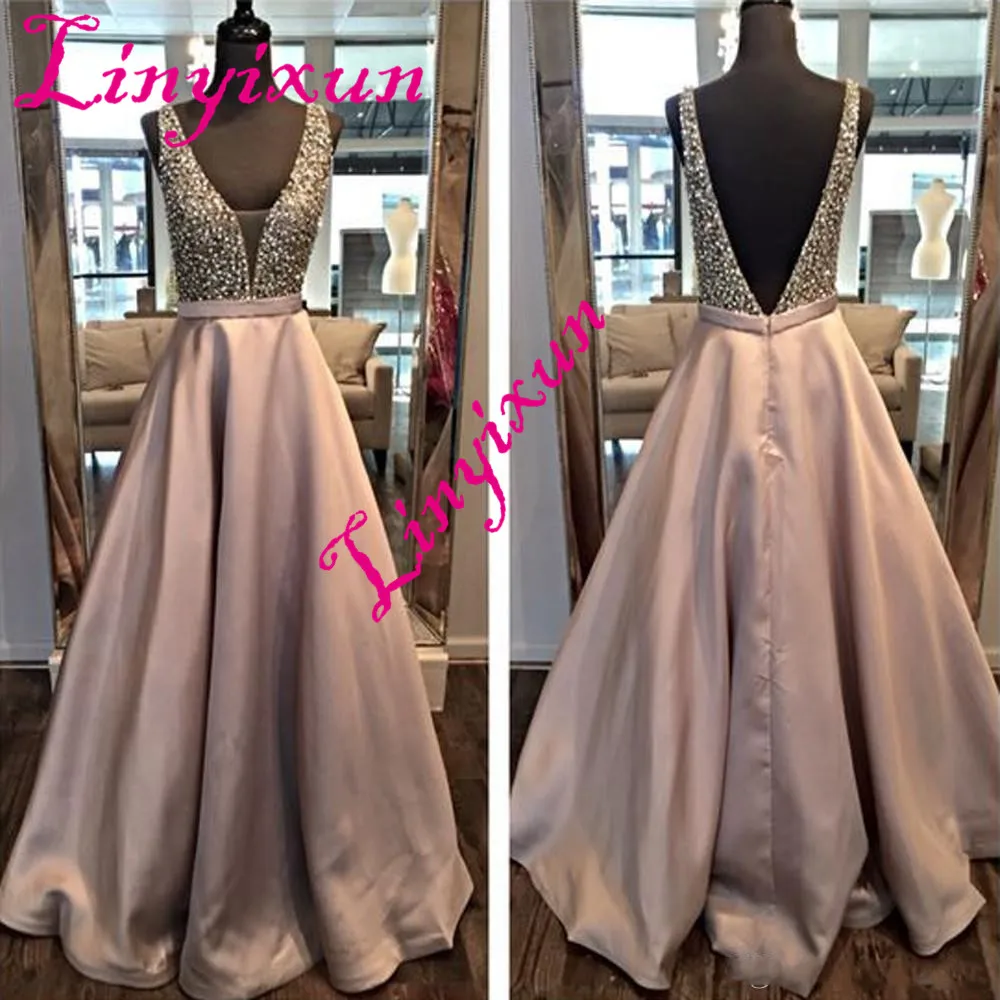 satin prom dresses 2018