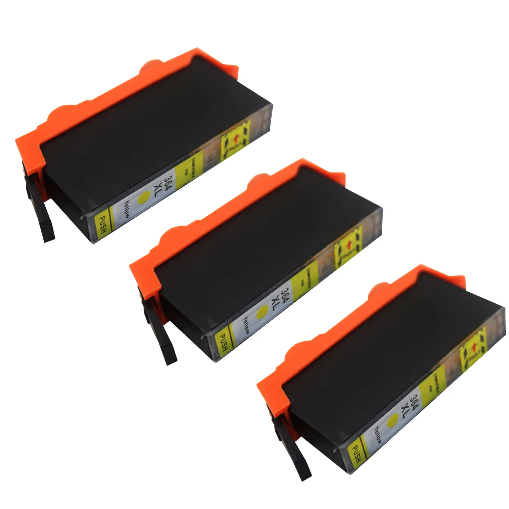 3Pk Giallo 364Xl Cartuccia Di Inchiostro Per Photosmart 5510 5512 5515 5520 5522 5524 3070A Deskjet 3520 3522 3524 Officejet 4620 4622
