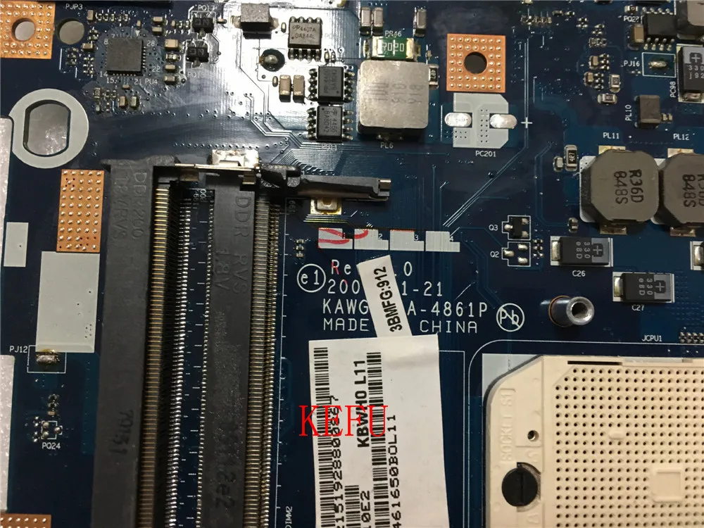 KEFU для MBPGY02001 плата для Acer Aspire 5516 5517 5532 Материнская плата ноутбука DDR2 разъем S1 LA-4861P с Процессор
