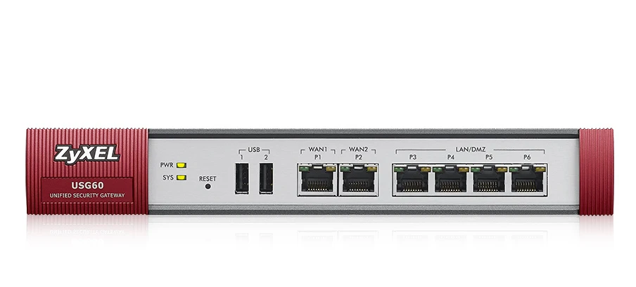 ZyXEL USG60 180 Мбит/с 3 0 А 19 Вт 40 °C 30 70 10 90%|Сетевой экран и VPN| |
