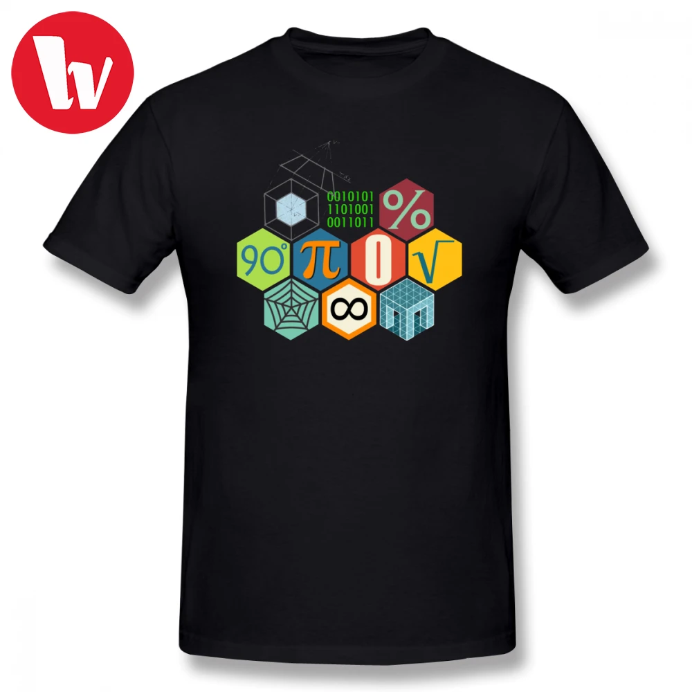 Math T Shirt Mathematics T Shirts Cartoon Print Plus Size Cotton Tee