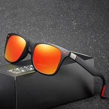 Винтаж солнцезащитные очки поляризованные Для мужчин черные очки мужские солнцезащитные очки для мужчин квадратный оттенки вождения очки W18