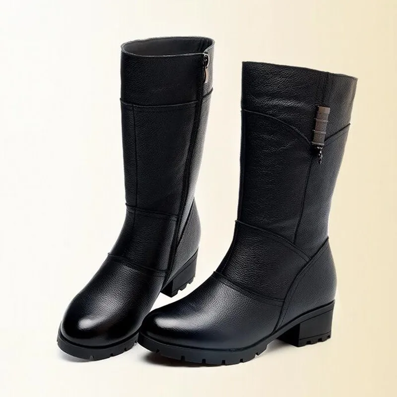 El Y Black Velvet De Mujeres 2018 Cuero Antideslizante Botas Moda Velvet Zapatos Invierno Comodidad Thin Tamaño Gran Genuino Thick Casuales Otoño black Nuevo BqBwTt