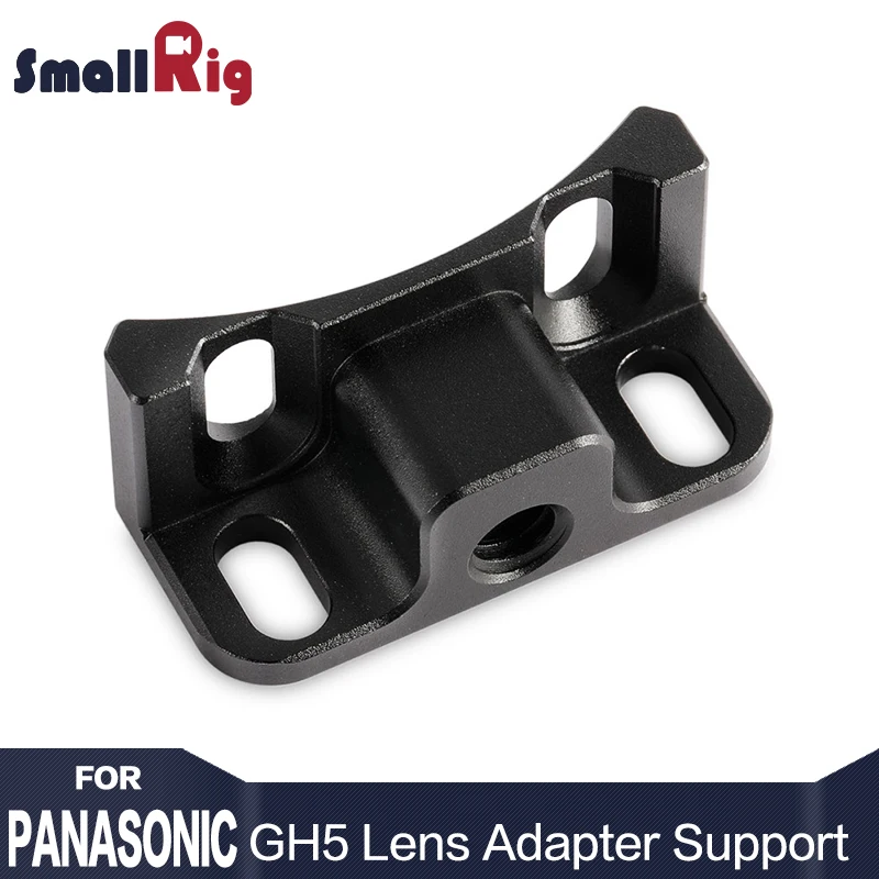 Tanie Wspornik adaptera obiektywu SmallRig do Panasonic Lumix GH5 GH5S SmallRig Cage 2049 2016 zaprojektowany do metabonów mocowanie ef do obiektywu M43