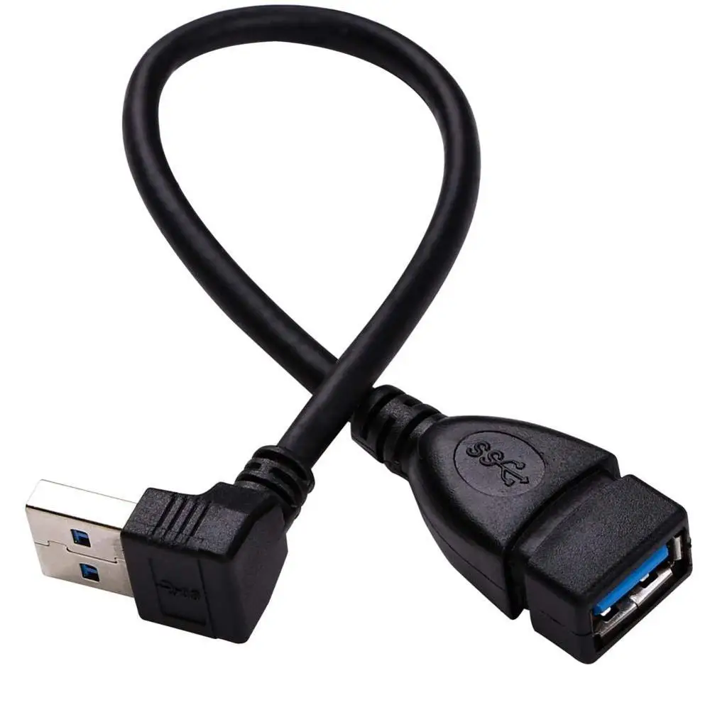 Универсальный Высококачественный USB 3 0 штекер A гнездо вверх вниз 90 градусов