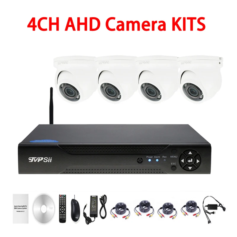 

12pcs infrared Led 5mp/4mp/2mp/1mp Waterproof 4CH Mini Dome WIFI AHD CCTV DVR Surveillance Security Camera Kits Free Shipping