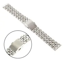 18 20 22mm Five Beads Watchband Classic Stainless Steel Fold Buckle Wristwatch Watch Straps Bracelet