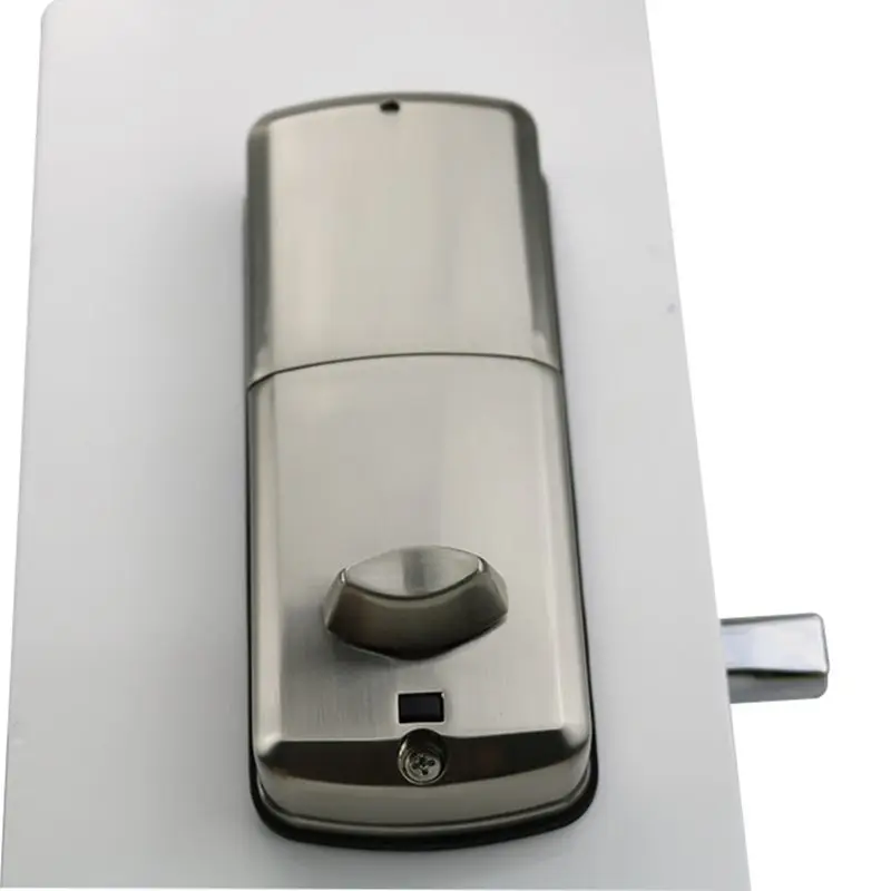 Silver Zinc Alloy Home Smart Bluetooth Electronic Press Screen Code Password Lock Deadbolt Door Lock Unlock By App Code Key