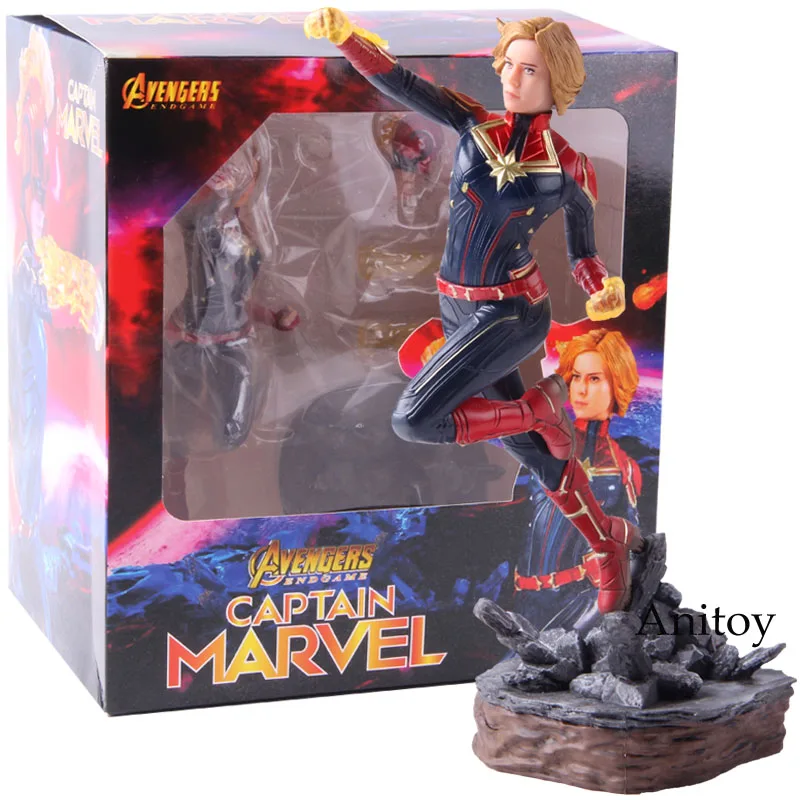 

Marvel Avengers Endgame Captain Marvel Flying Position PVC Avengers End Game Action Figure Collectible Model Toy