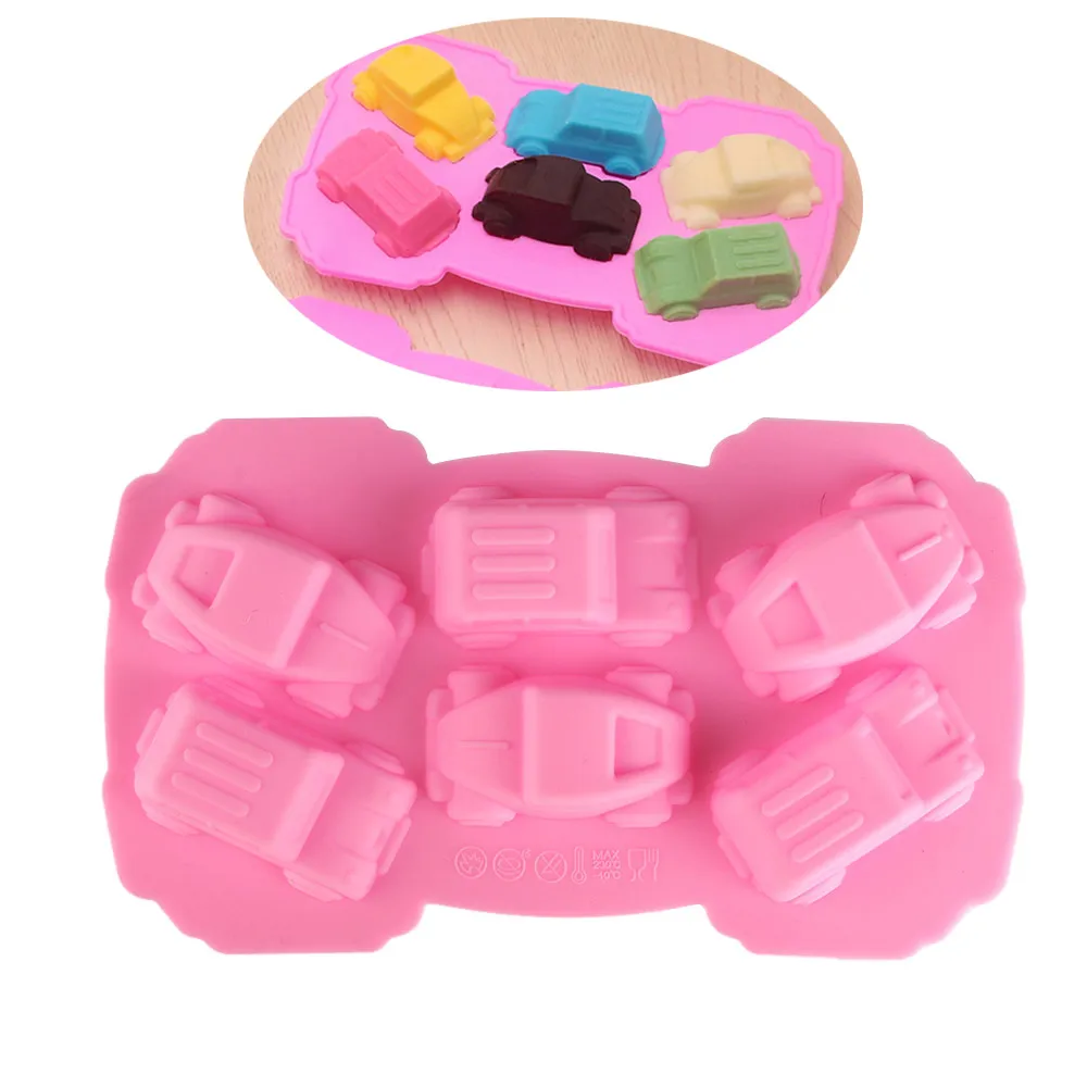 Random Color!!!1PC Silicone Racing Car Mold Baking Fondant Chocolate