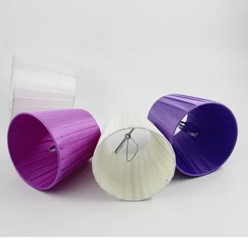

DIA 12cm/ 4.21inch Mini Lampshades,Off White Color/Light Pruple Color/Cool White Color/Purple Color,Clip On