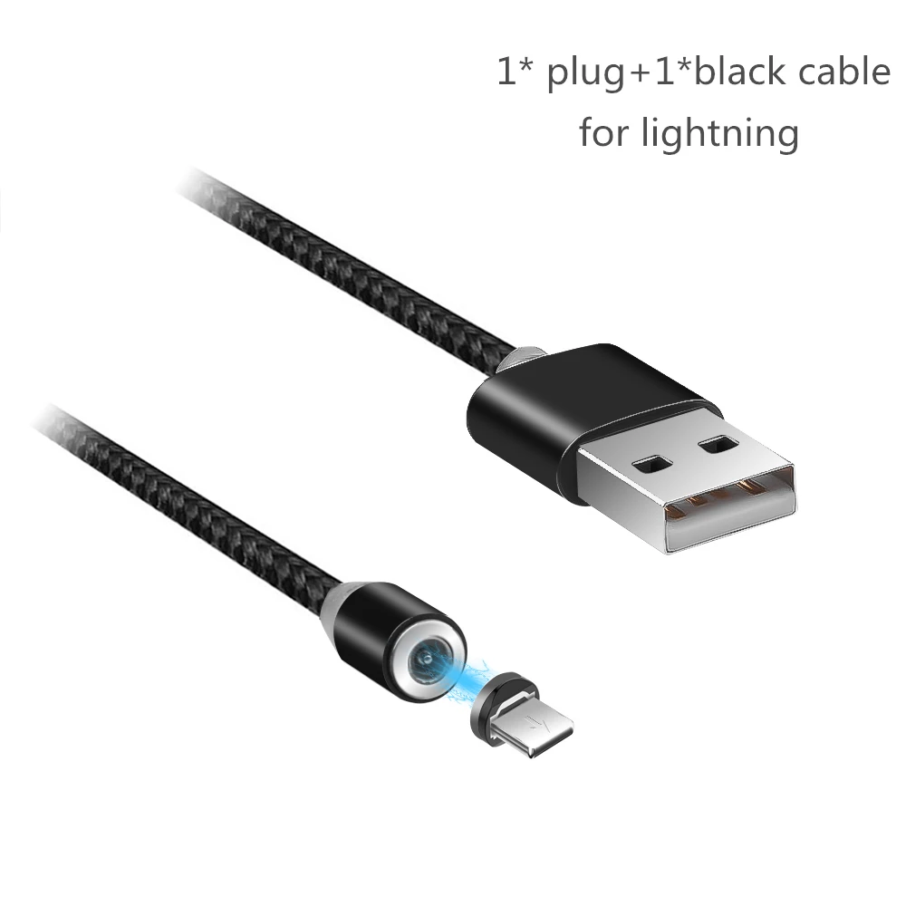 KEBIDU Магнитный СВЕТОДИОДНЫЙ модуль панели управления для iPhone samsung type-c зарядная зарядка Магнитный адаптер зарядного устройства для освещения телефонных кабелей 1 м